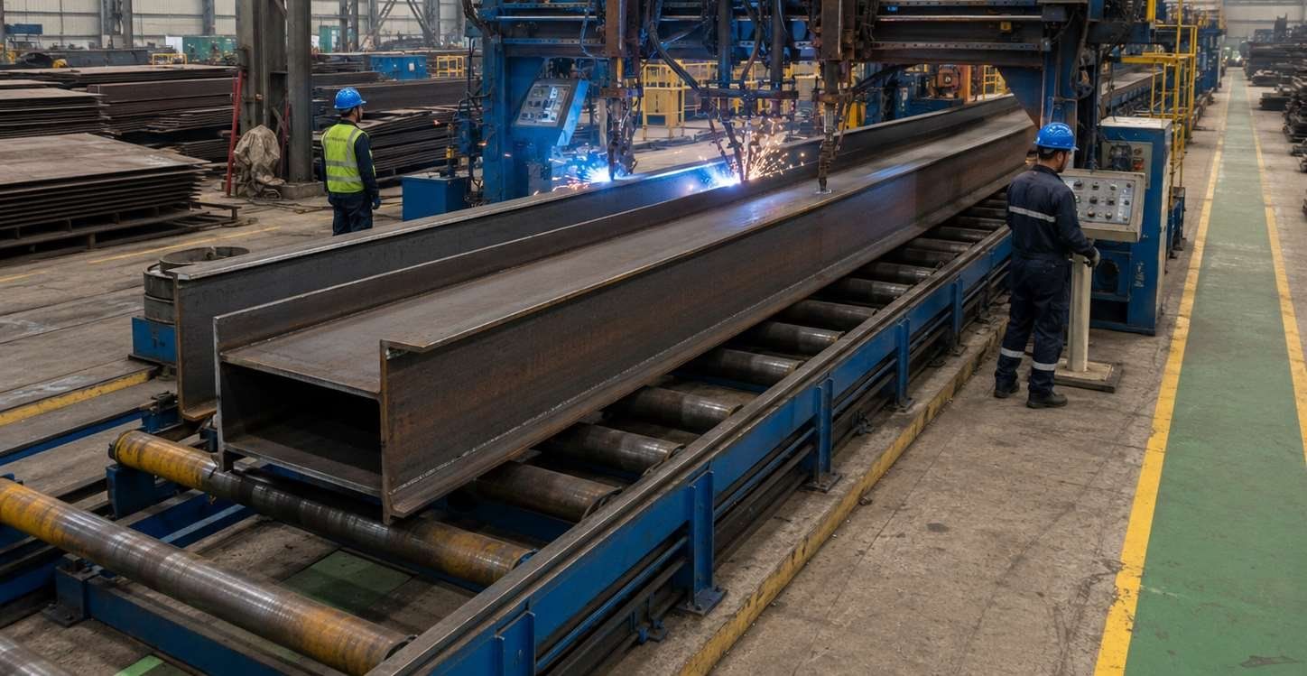 Built-up section on the automated welding line