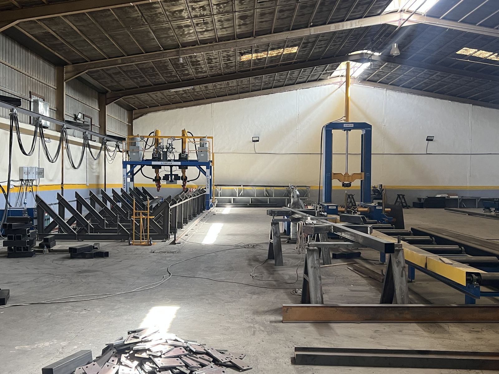 Built-up section production bay at the Riyadh plant