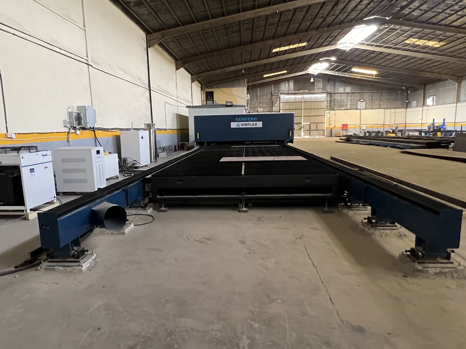 CNC laser cutting bed